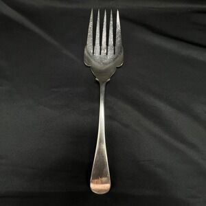 Tiffany & Co Silver Plate Cold Meat Serving Fork Mono N 9.25" E.P. Victorian